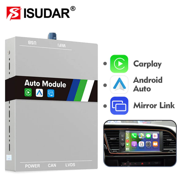 Moduly CarPlay a AndroidAuto pro originální autorádio Isudar - Evtech.cz